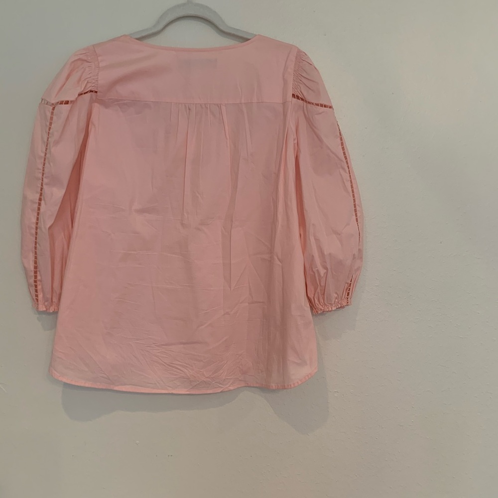 LOFT pink 3/4 sleeves blouse - Picture 2 of 9